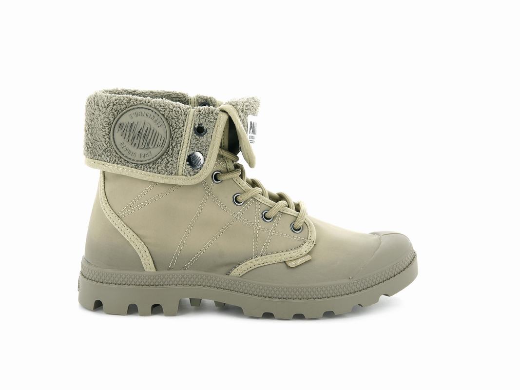 Palladium Pallabrousse Baggy Tx Womens Boots Grey/Khaki Australia [RLBODW-537]